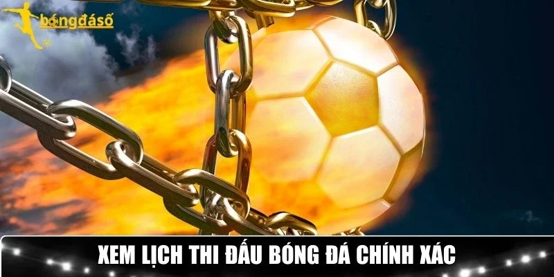 Xem lịch thi đấu bóng đá chính xác